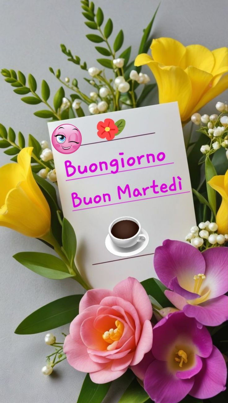buongiorno buon martedi caffe
