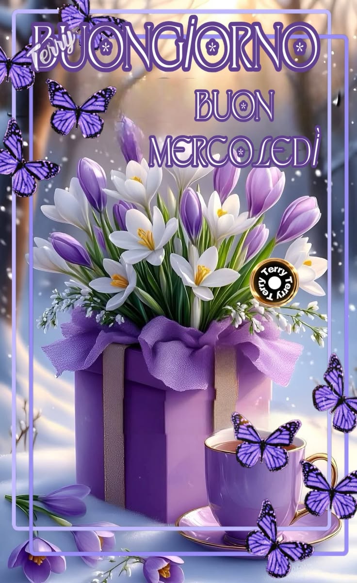 buongiorno buon mercoledi con caffe