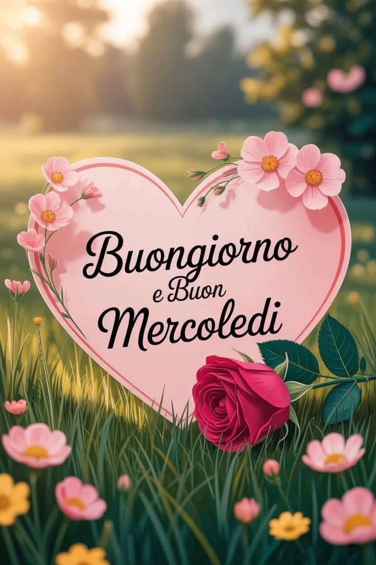 buongiorno buon mercoledi con il cuore