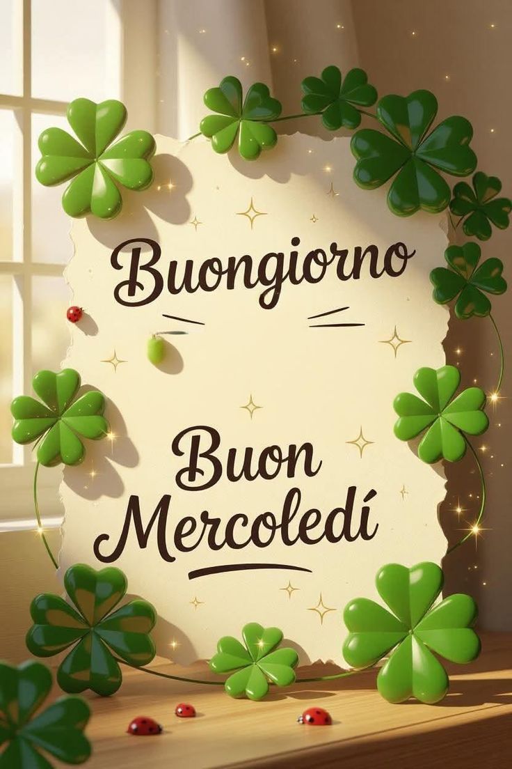 buongiorno buon mercoledi freddo