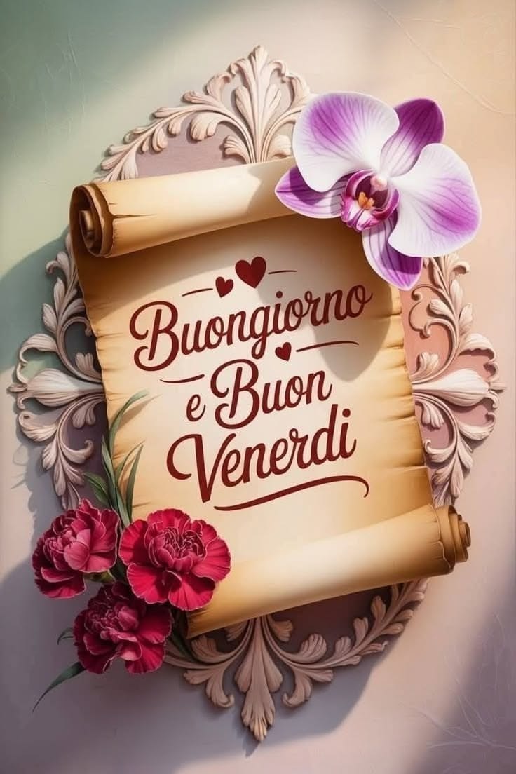 buongiorno buon venerdi whatsapp