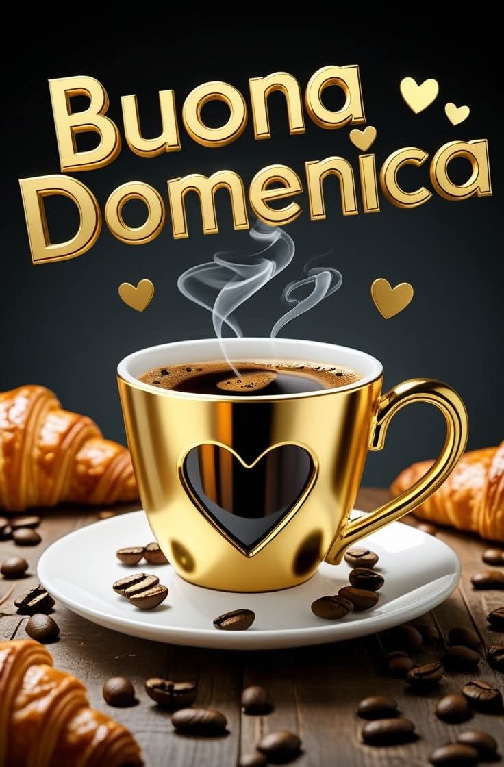 buongiorno buona domenica caffe