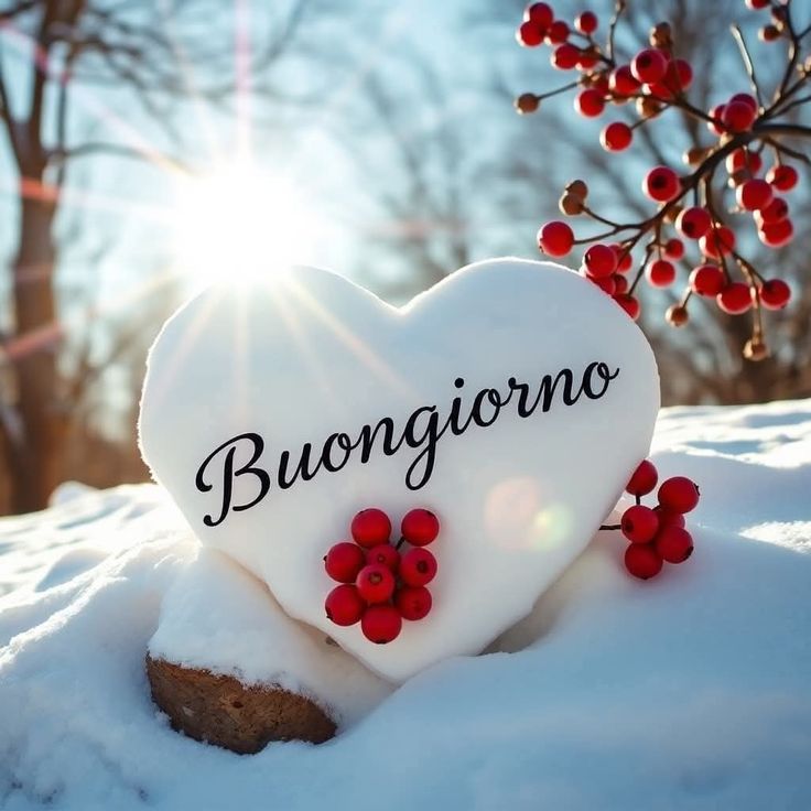 buongiorno invernale buona giornata