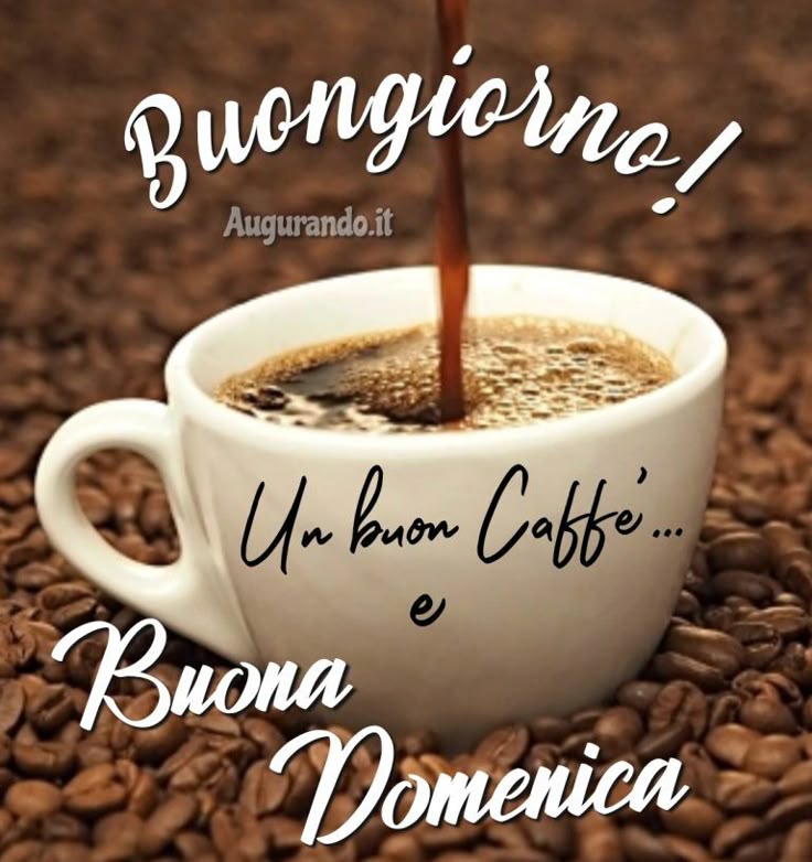cartolina di buongiorno buona domenica